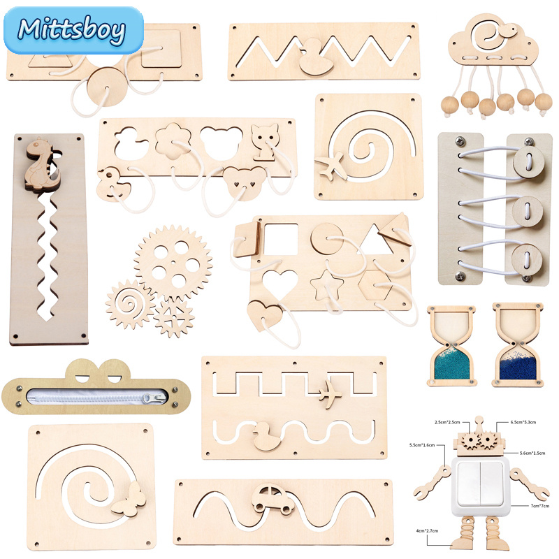 Board Game China - Baby Montessori Busy Board DIY Wooden