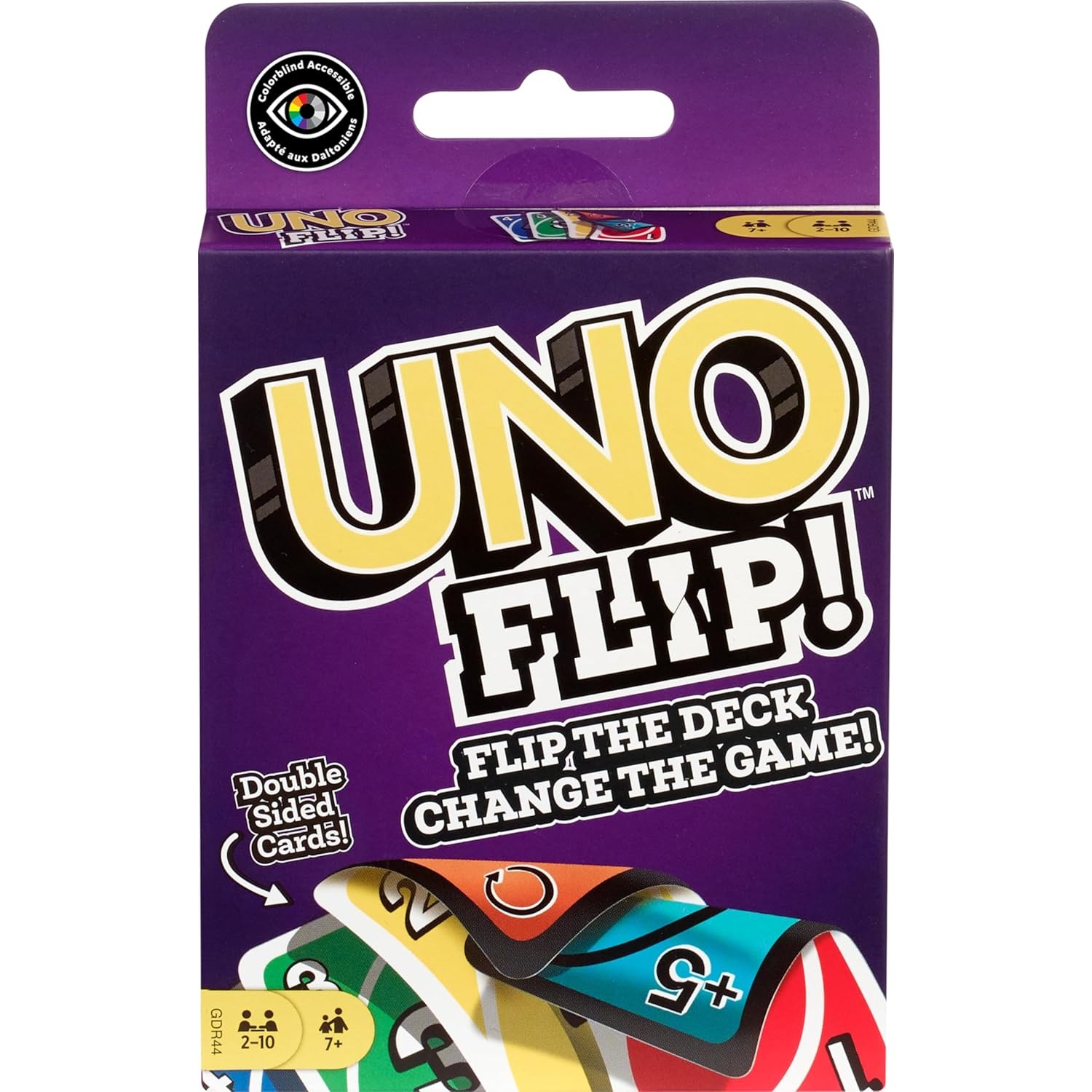 Cooperative Card Game - 100% Original Mattel UNO Flip Card