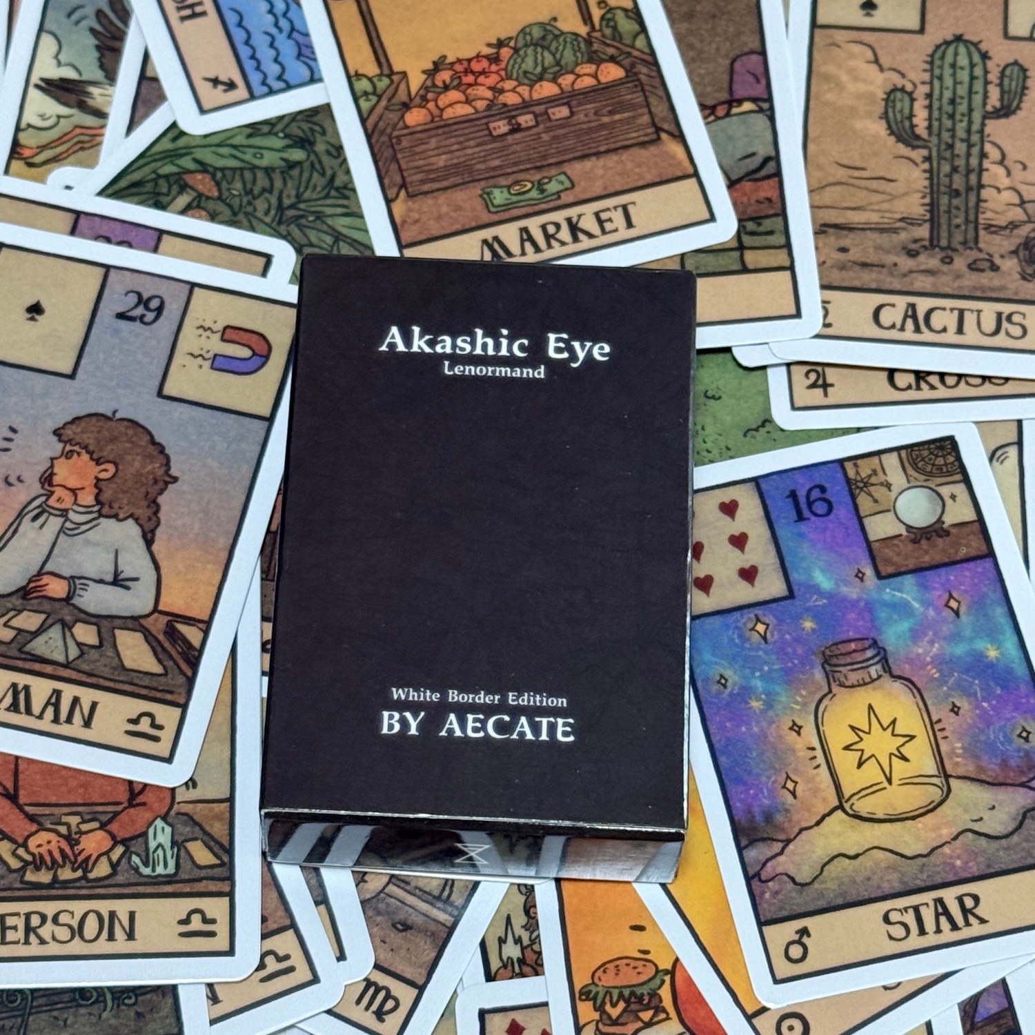 Board Game Oracle - Akashic Eye Lenormand oracle cards English