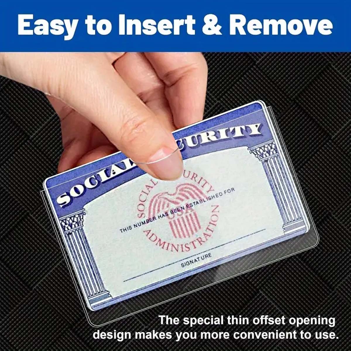 6/12Pcs PVC Social Security Ca - Card Sleeves Protector avis et prix