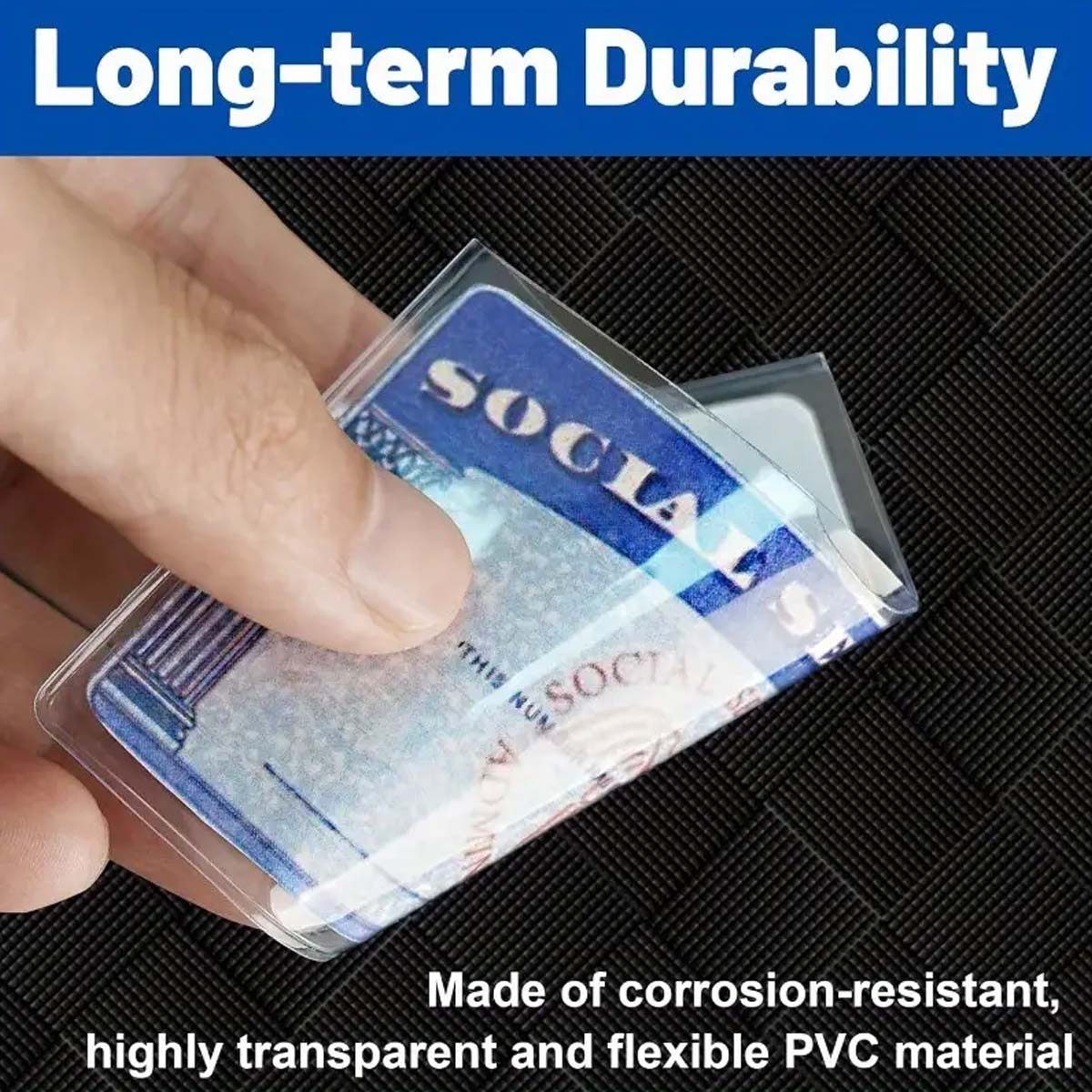 6/12Pcs PVC Social Security Ca - Card Sleeves Protector avis et prix