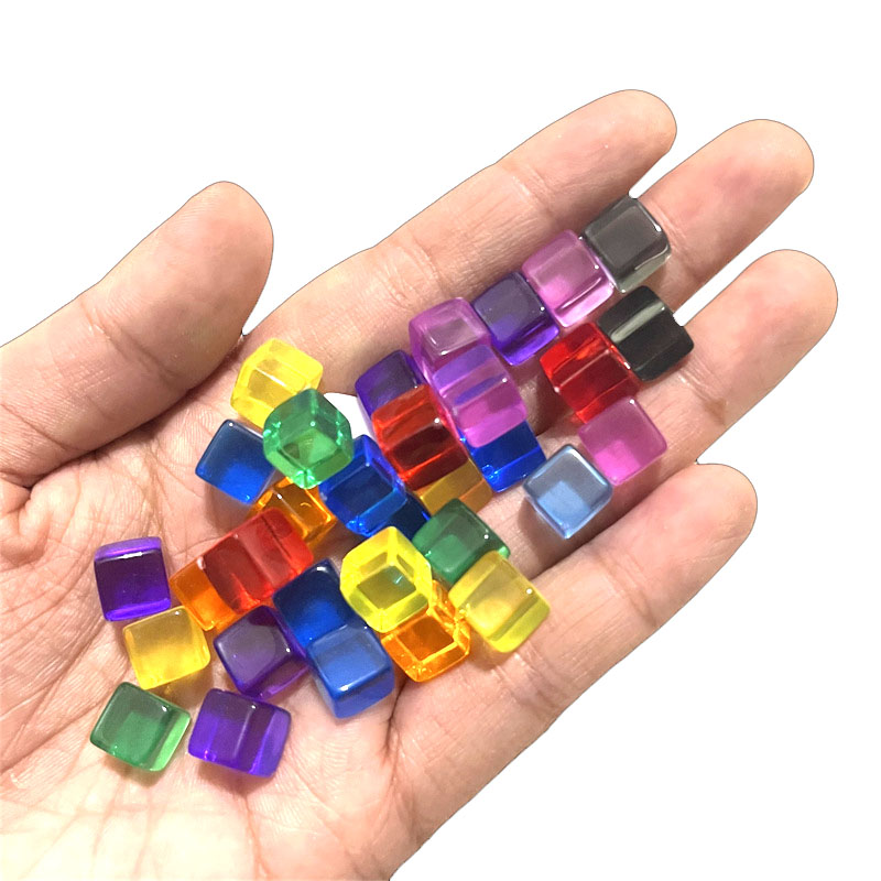 100pcs/set 8mm Clear Cube Dice - Board Game Loop avis et prix