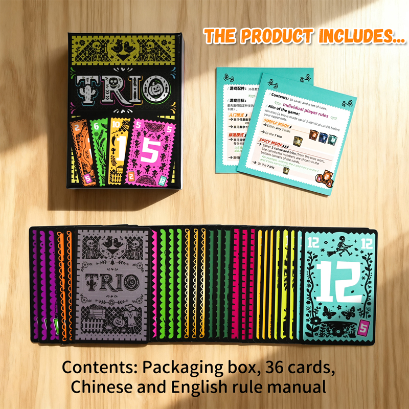 Strategic Card Board Game TRIO - Cooperative Card Game avis et prix