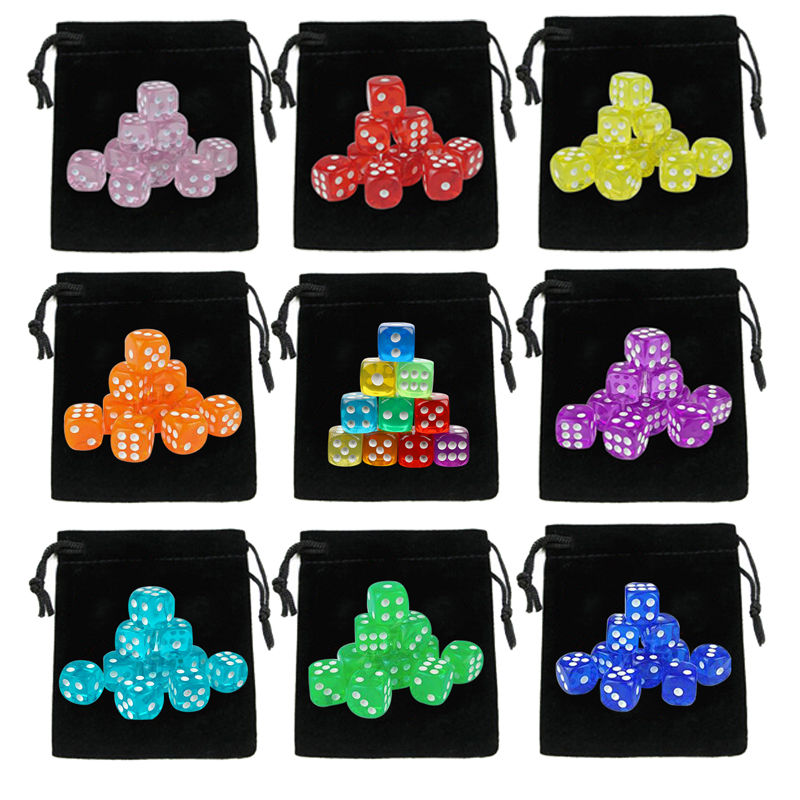 10Pcs Dices with Drawstring Di - Board Game Loop avis et prix
