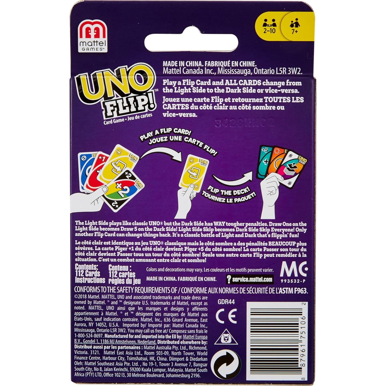 100% Original Mattel UNO Flip  - Cooperative Card Game avis et prix