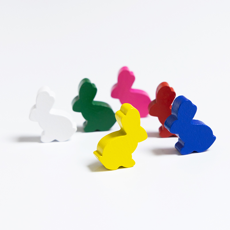 100PCS Cute Rabbit Meeple, 25m - Board Game Loop avis et prix