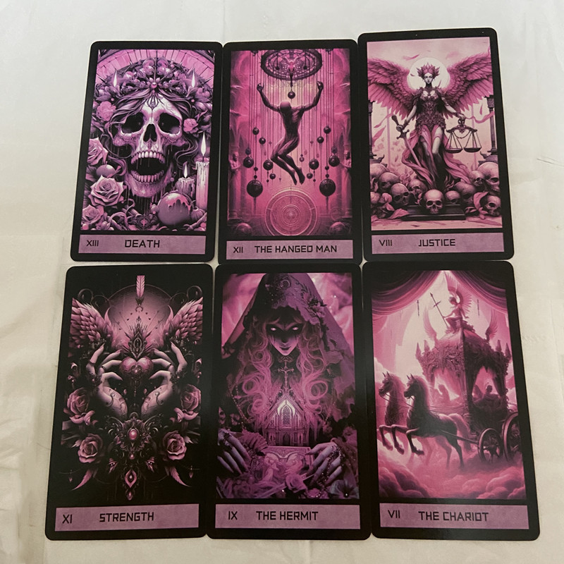 Pink Gothic Tarot Deck 78 card - Board Game Oracle avis et prix