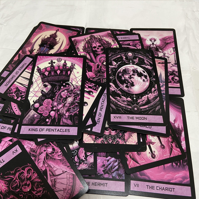 Pink Gothic Tarot Deck 78 card - Board Game Oracle avis et prix