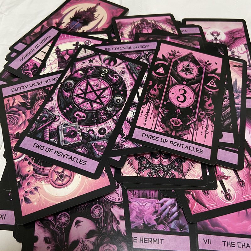 Pink Gothic Tarot Deck 78 card - Board Game Oracle avis et prix