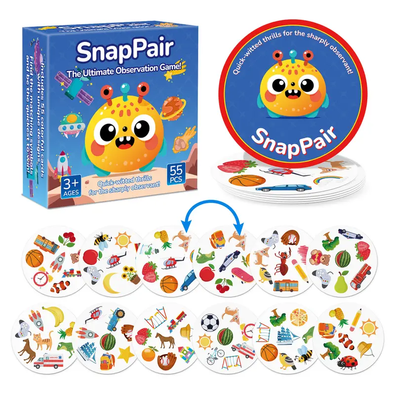 Matching game, includes 55 car - Cooperative Card Game avis et prix