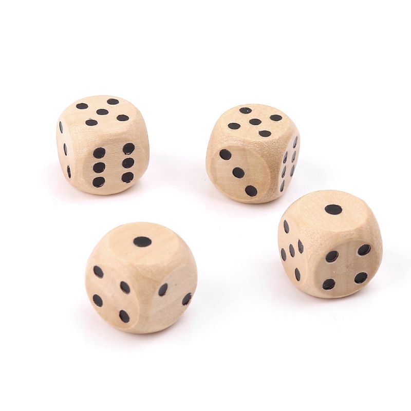 10Pcs Wooden 6 Sided D6 Faces  - Board Game Loop avis et prix
