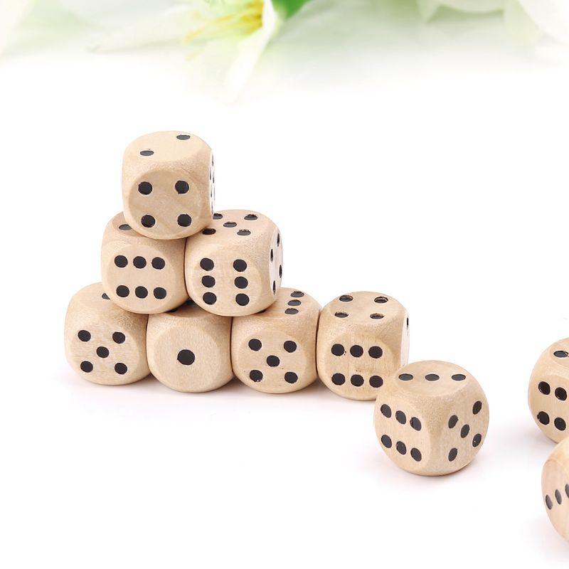 10Pcs Wooden 6 Sided D6 Faces  - Board Game Loop avis et prix