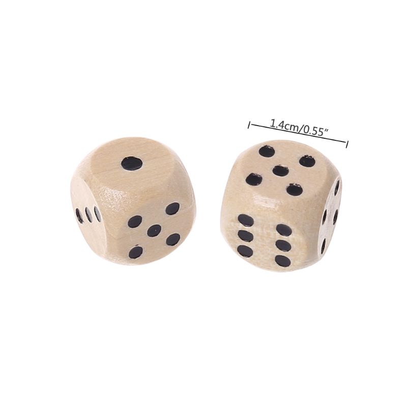 10Pcs Wooden 6 Sided D6 Faces  - Board Game Loop avis et prix